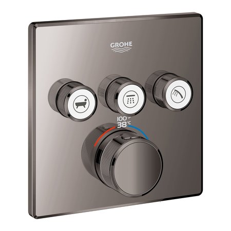 GROHE Grohtherm Smartcontrol Triple Function Therm Trim, Gray 29142A00